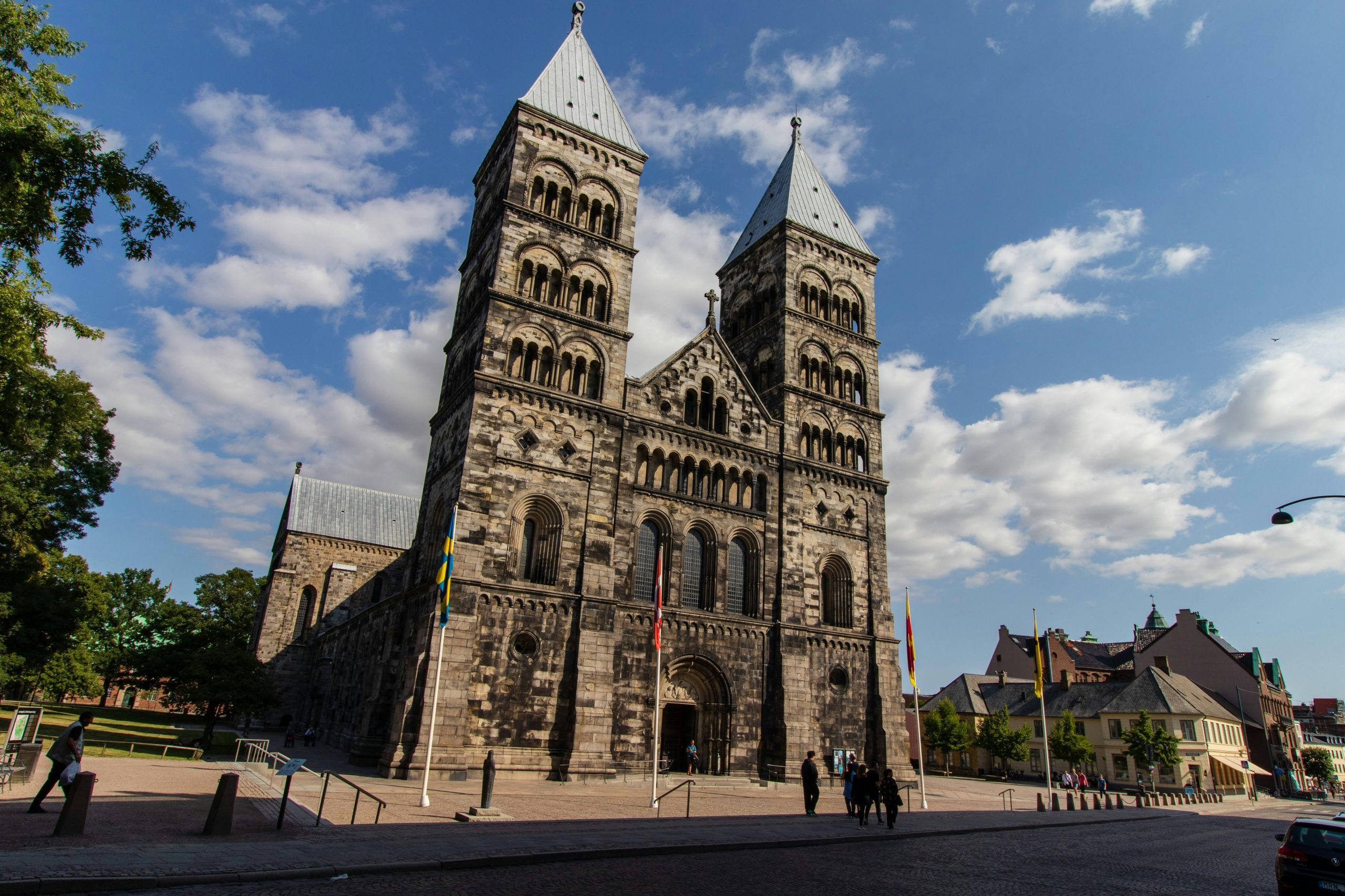 Lund Cathedral (Domkyrkan) in Lund, Sweden — medieval Romanesque church and the city’s most famous landmark.