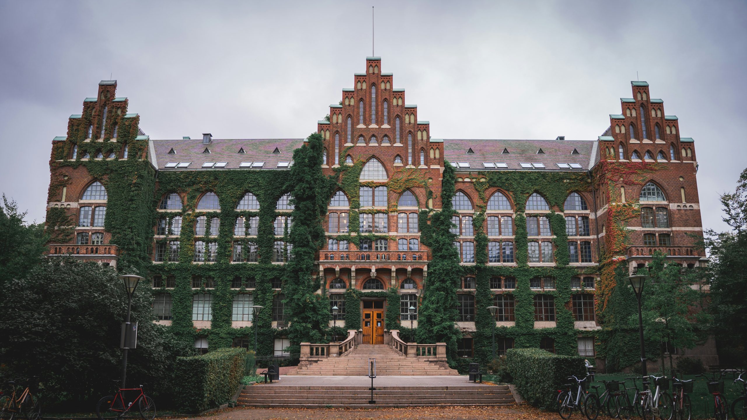 Historic ivy-covered university building in Lund, Sweden, one of the city’s top attractions